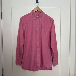 Southern Tide Shirt Mens Sz M Pink Classic Fit Check Gingham Logo Preppy Casual